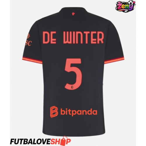 Dres AC Milan Koni De Winter #5 Tretina pre Ženy 2026-27 Krátky Rukáv